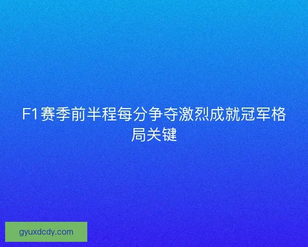 F1赛季前半程每分争夺激烈成就冠军格局关键